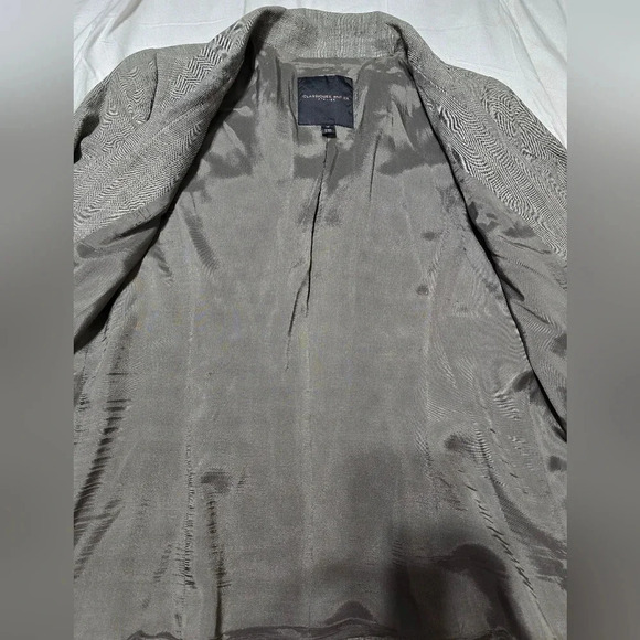 Classiques Entier Atelier Rounded Hem Blazer, Taupe & Beige Plaid, Sz 12, EUC! - Picture 6 of 11